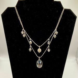 N219 Lia Sophia multi strand necklace